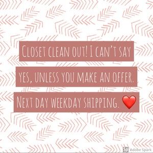 Closet Clean Out - Make an offer